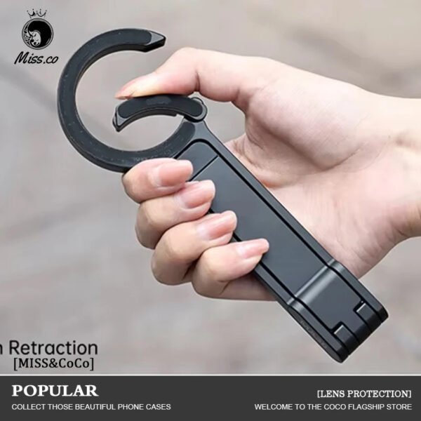 Mag Safe Carabiner Phone Tripod with Adjustable Magnetic Mount for i Phone 12-17 Pro Max
