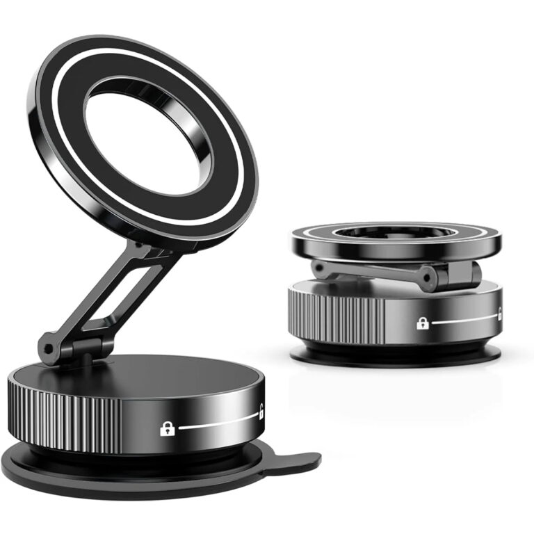 Secure 96 LBS Magnetic Car Phone Holder with 360° Rotation