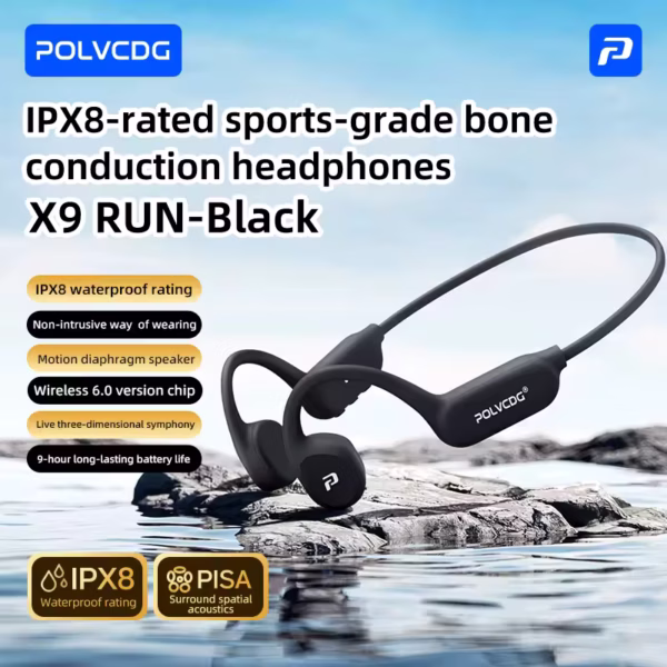 Waterproof Bluetooth Bone Conduction Earbuds for Swimming with 30 H Battery