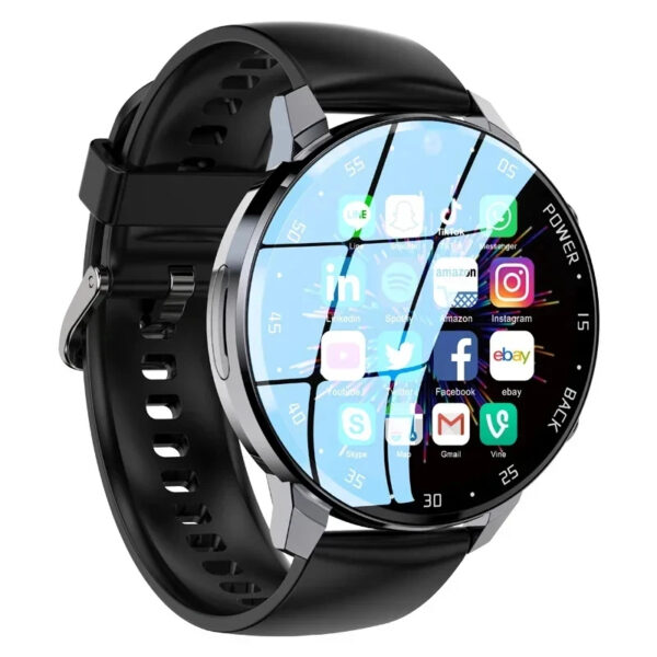 4 G Android Smartwatch with Dual HD Cameras and Heart Rate Monitor for Active Men