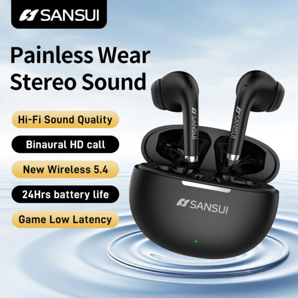 30-Hour Battery Wireless Earbuds with Active Noise Cancelling