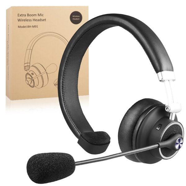 40-Hour Battery Wireless Headsets with Adaptive Noise Cancellation