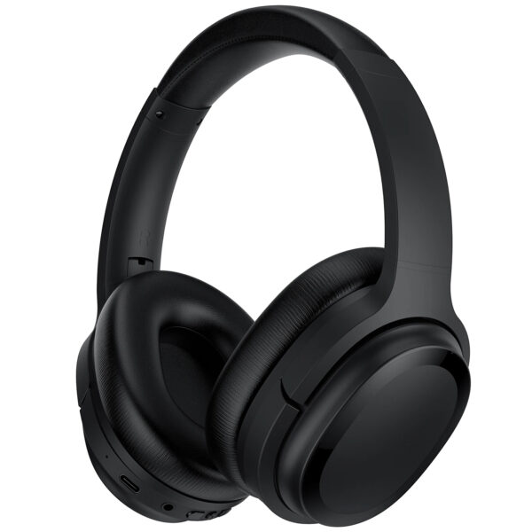 40-Hour Battery Wireless Headset with Adaptive ANC for Clear Audio