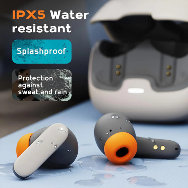 Low Latency Bluetooth 5.4 Earbuds with Noise Cancelling & 30 H Battery