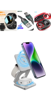 Wireless iPhone charger- Stand -Bluetooth watch- ear buds