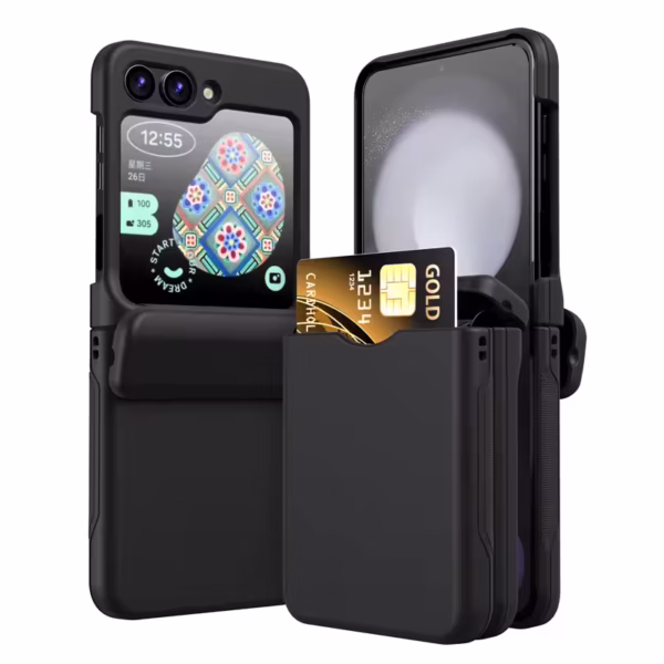 Military-Grade Drop Protection Samsung Galaxy Z Flip Case with Card Slot