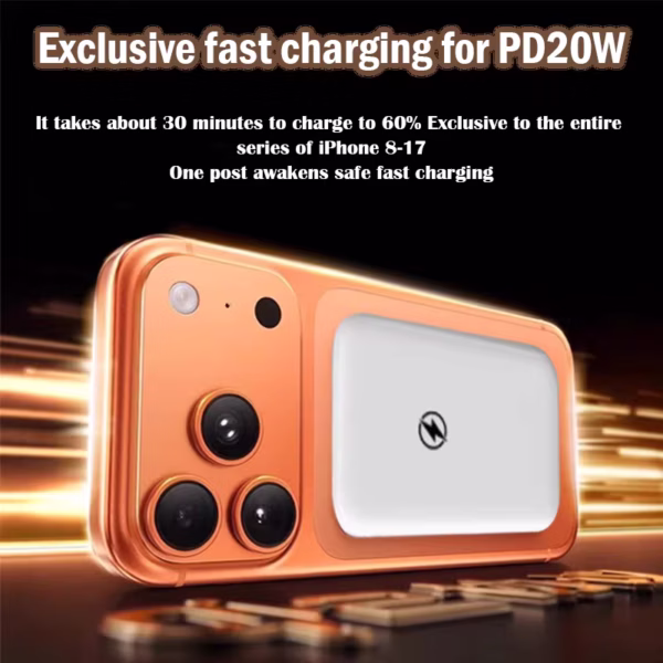 Stay Powered All Day with 10000 m Ah Qi2 Magnetic Wireless Charger