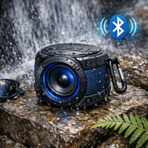 portable waterproof Bluetooth speaker illustration