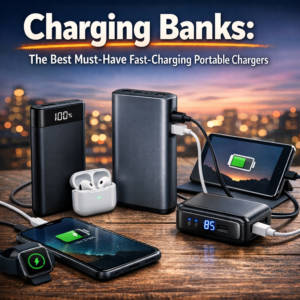 fast-charging portable charger illustration