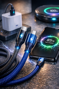 fast USB-C charging illustration