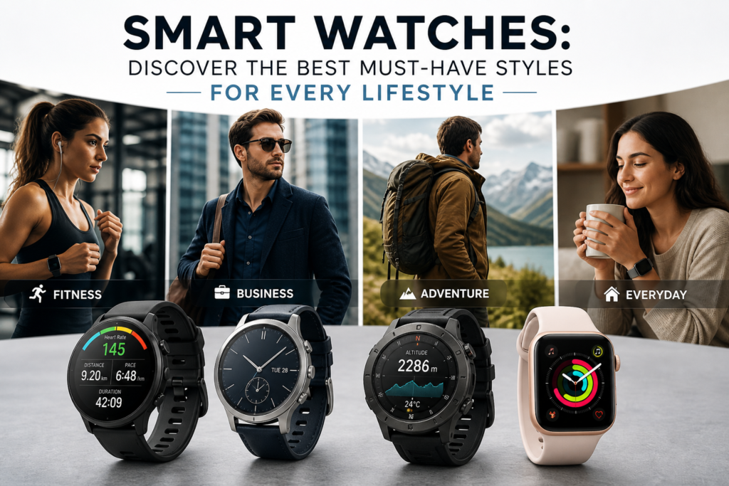 Illustration of Smart Watches: Discover the Best Must-Have Styles for Every Lifestyle