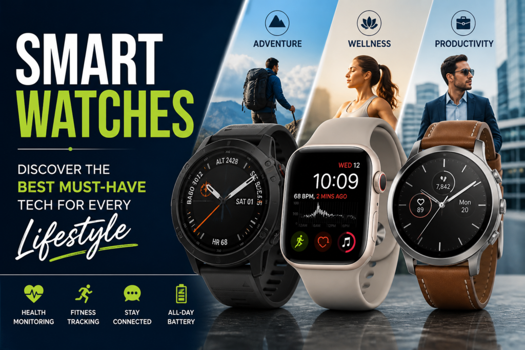 Illustration of Smart Watches: Discover the Best Must-Have Tech for Every Lifestyle