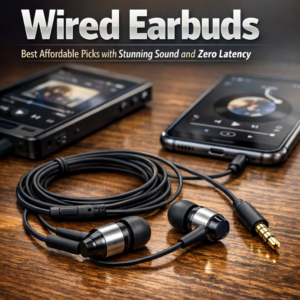 USB-C wired earbuds illustration