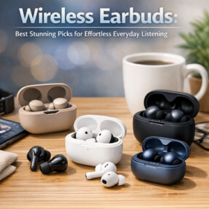 wireless earbuds for everyday use illustration