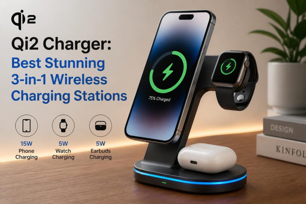 Additional Illustration of Qi2 Charger: Best Stunning 3-in-1 Wireless Charging Stations
