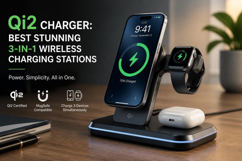 Additional Illustration of Qi2 Charger: Best Stunning 3-in-1 Wireless Charging Stations