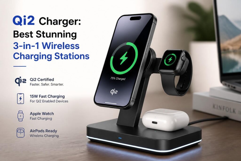 Additional Illustration of Qi2 Charger: Best Stunning 3-in-1 Wireless Charging Stations